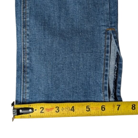 Fashion Nova Killing ‘Em Kindly High Rise Distressed Split Hem Jeans Size 7 - Picture 8 of 12